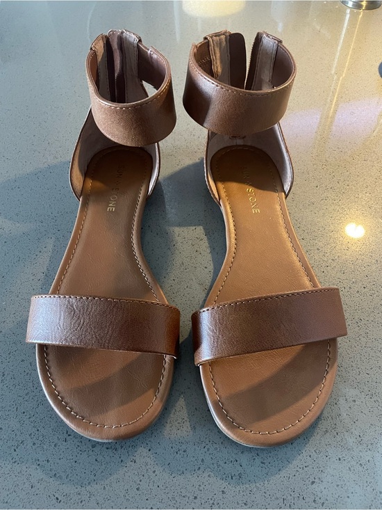 Steve Madden Shoes - Brown Ankle-Strap Flat Sandals